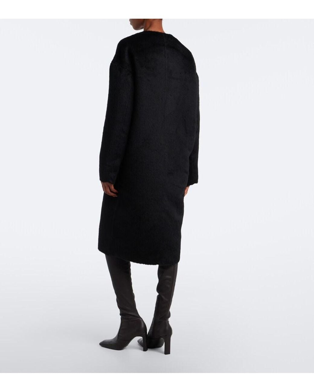 Loulou de Saison Black Orson Alpaca And Wool Coat