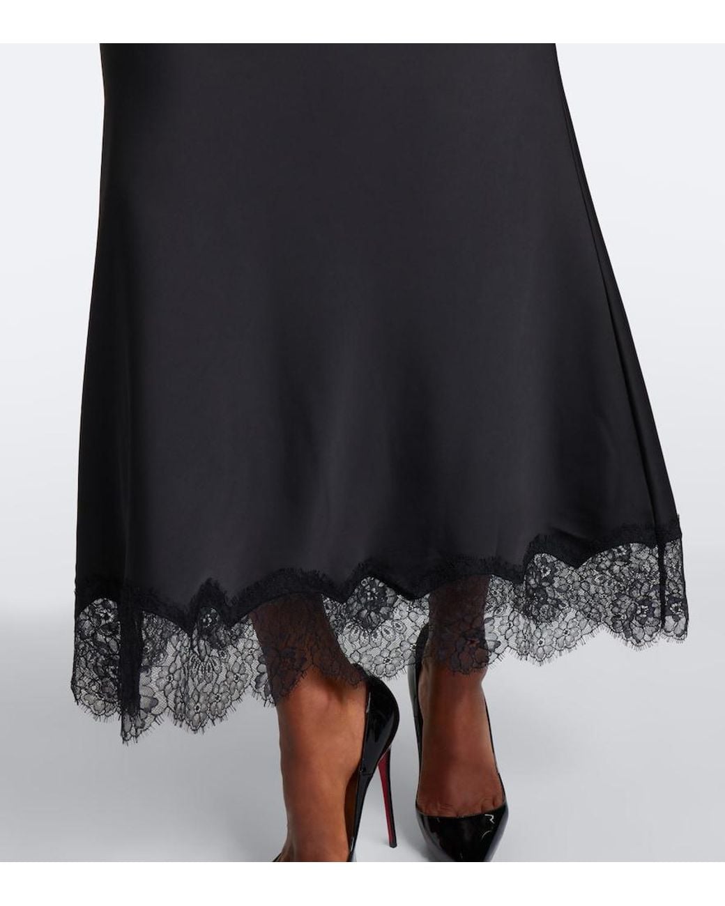 Self-Portrait Black Lace-Trimmed Belted Blazer Dress