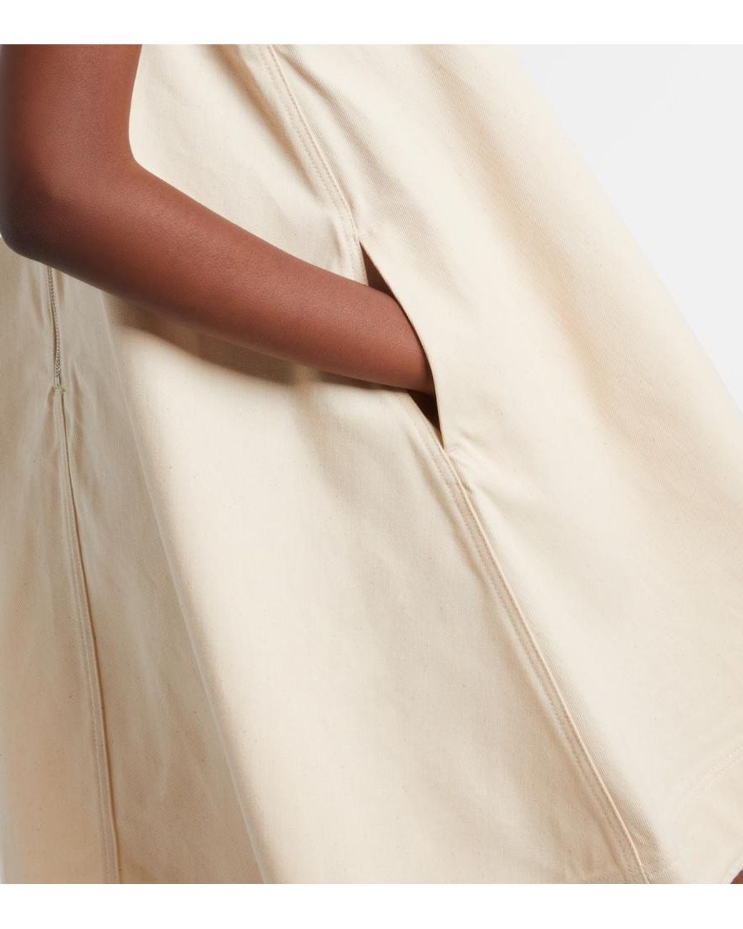 Simone Rocha Natural Embellished Cotton Minidress