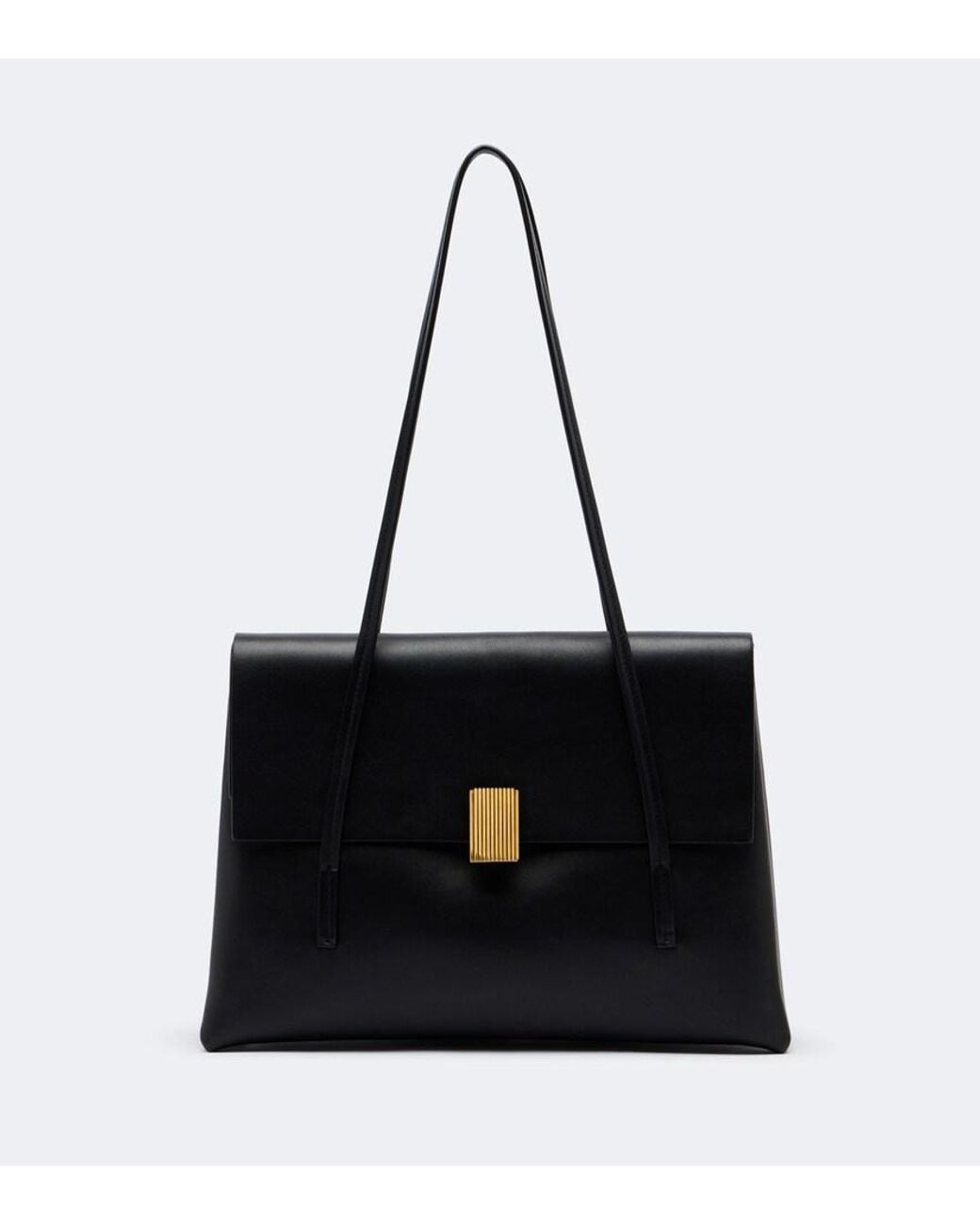 Khaite Black Soft Blake Medium Leather Shoulder Bag