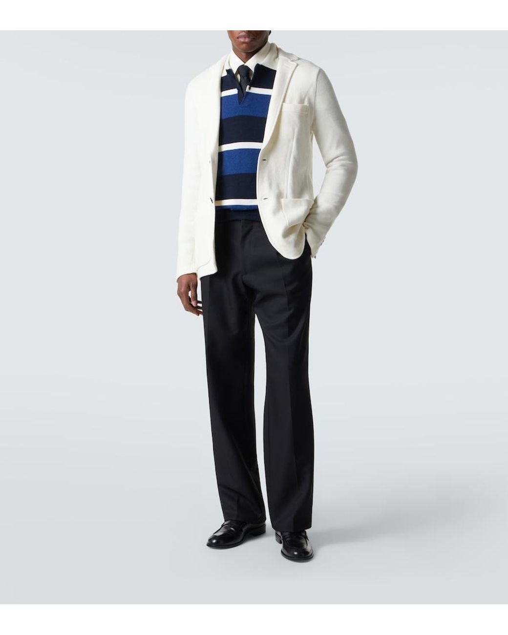arch4 White Mr Poole Wool And Cashmere Blazer for men