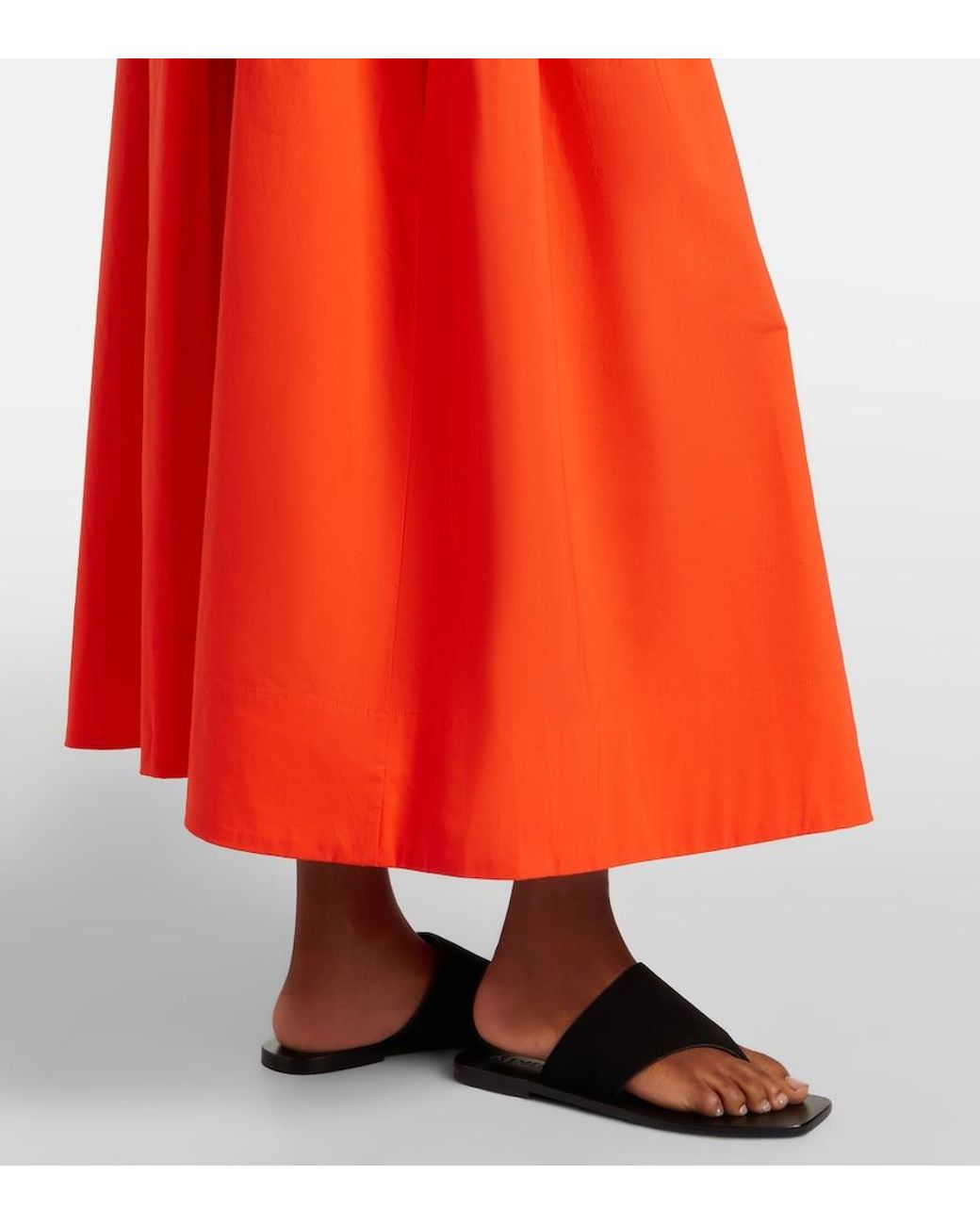 Proenza Schouler Orange Label Michelyn Cotton-Blend Maxi Dress