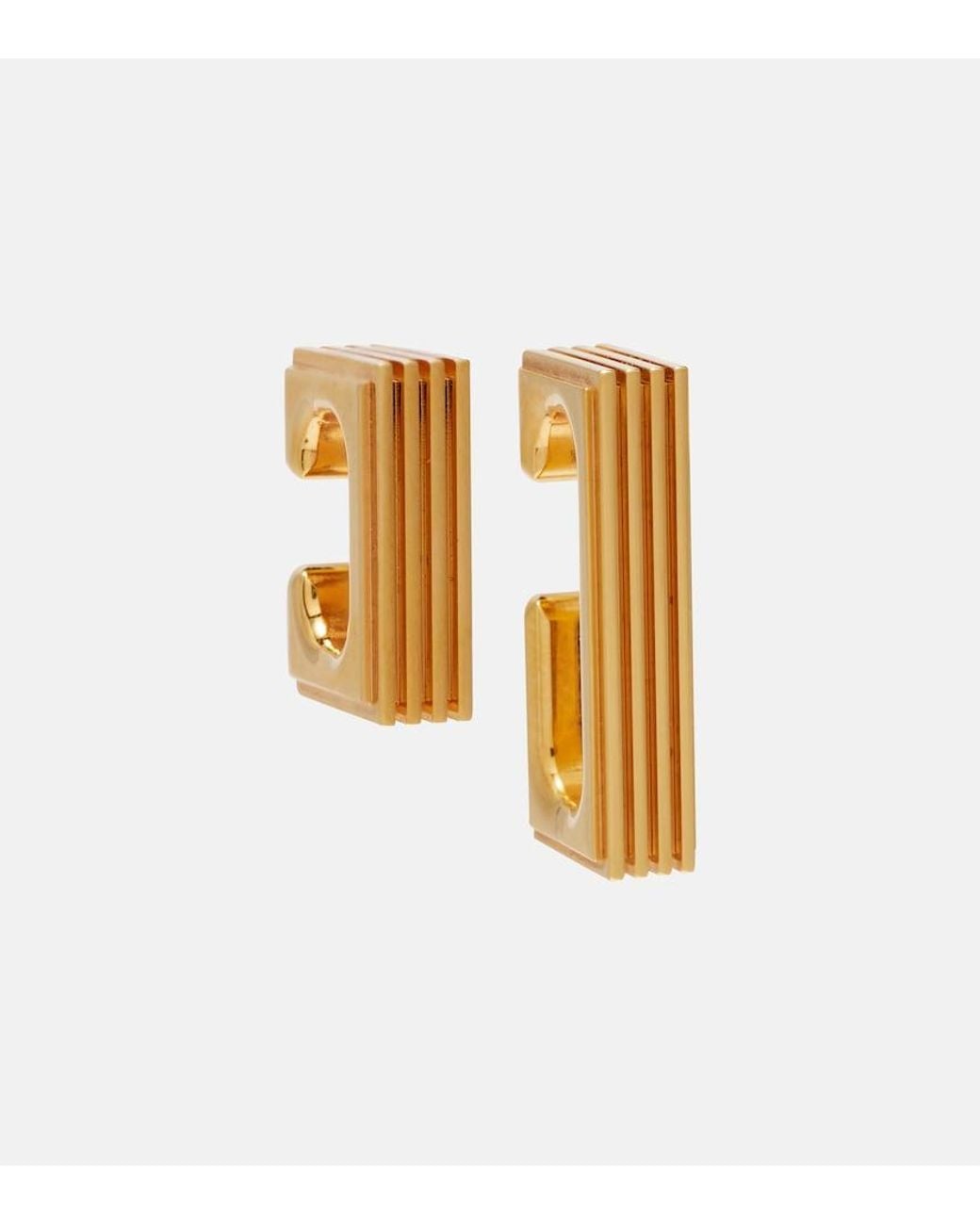 Khaite Metallic Empire 18Kt-Plated Ear Cuffs