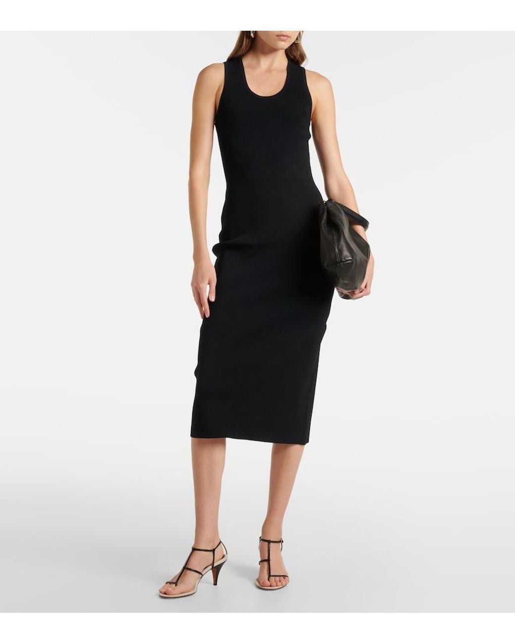 Proenza Schouler Black Label Cole Ribbed-Knit Tank Dress