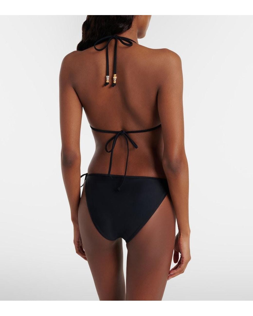 J.W. Anderson Black Halterneck Bikini Top