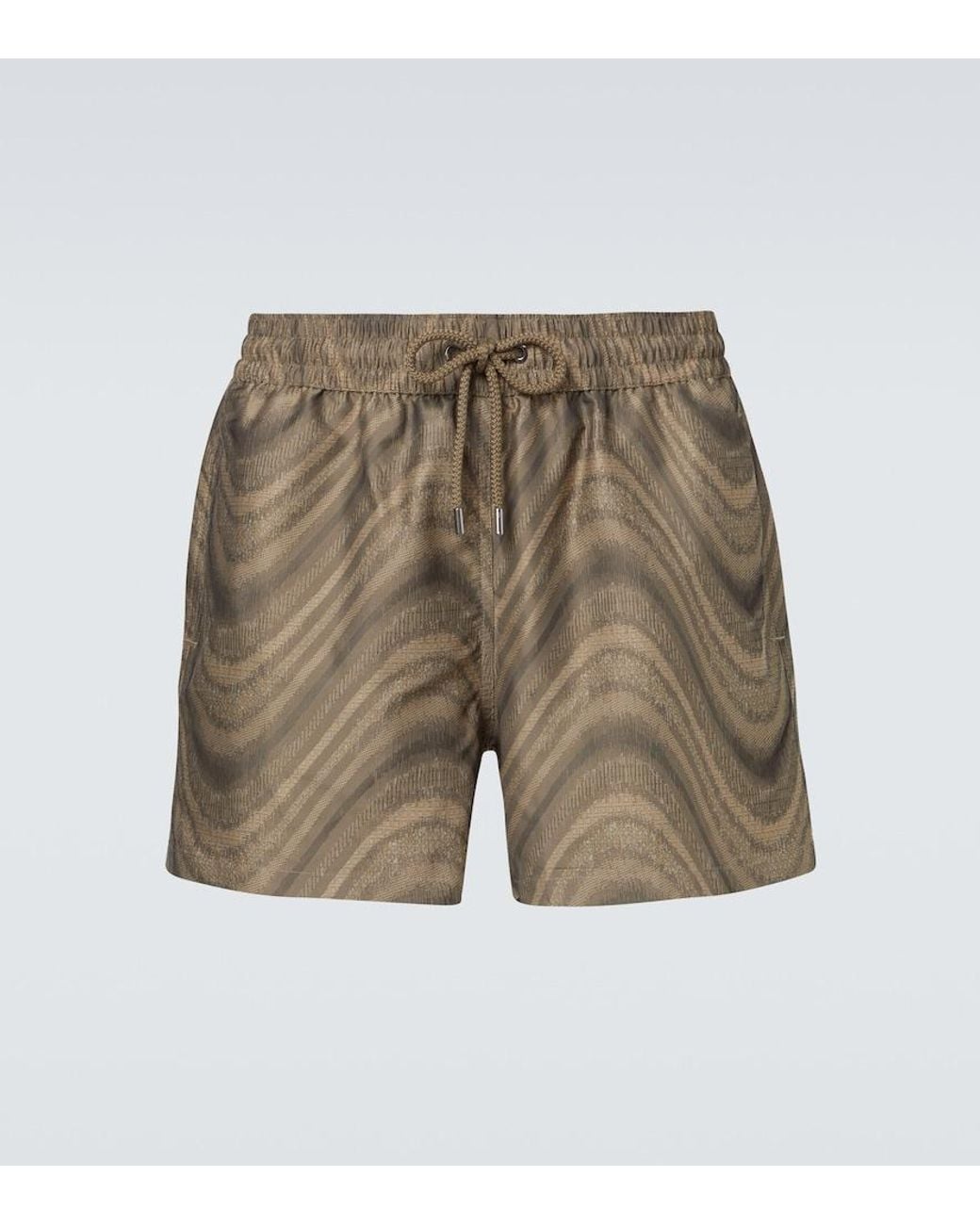 Frescobol Carioca Green Rio Printed Swim Trunks for men