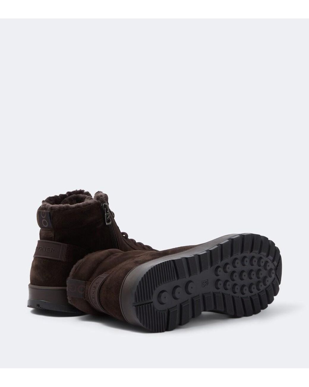 Bogner Brown Antwerp Suede Lace-Up Boots for men