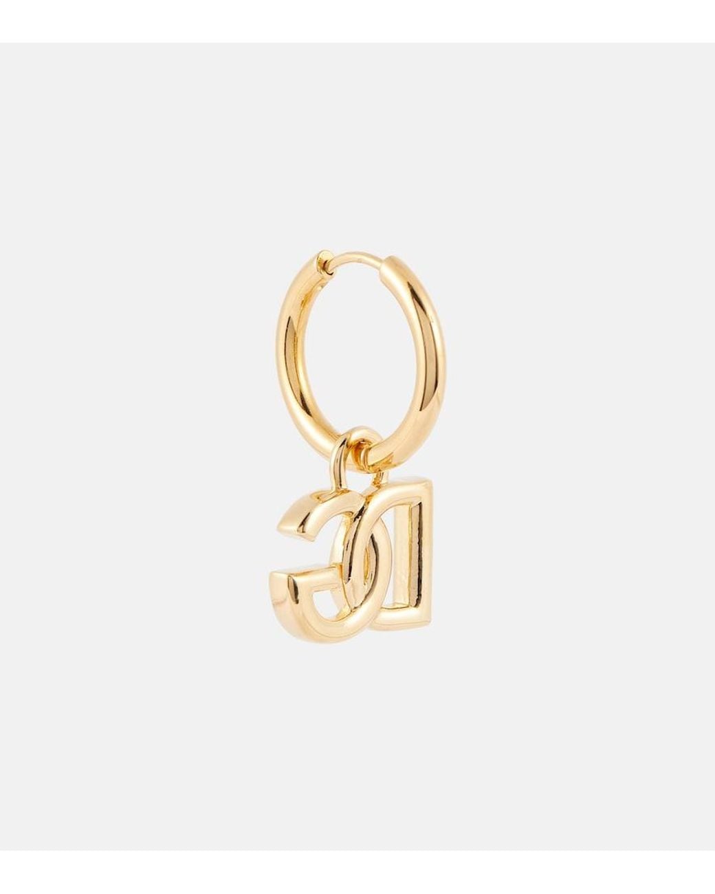 Dolce & Gabbana Metallic Dg Embellished Earrings
