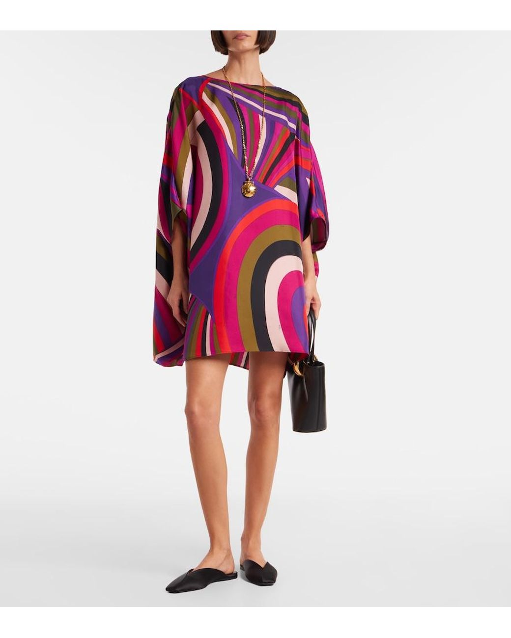 pucci iride mini dress Iride Print Short Jersey Dress PUCCI