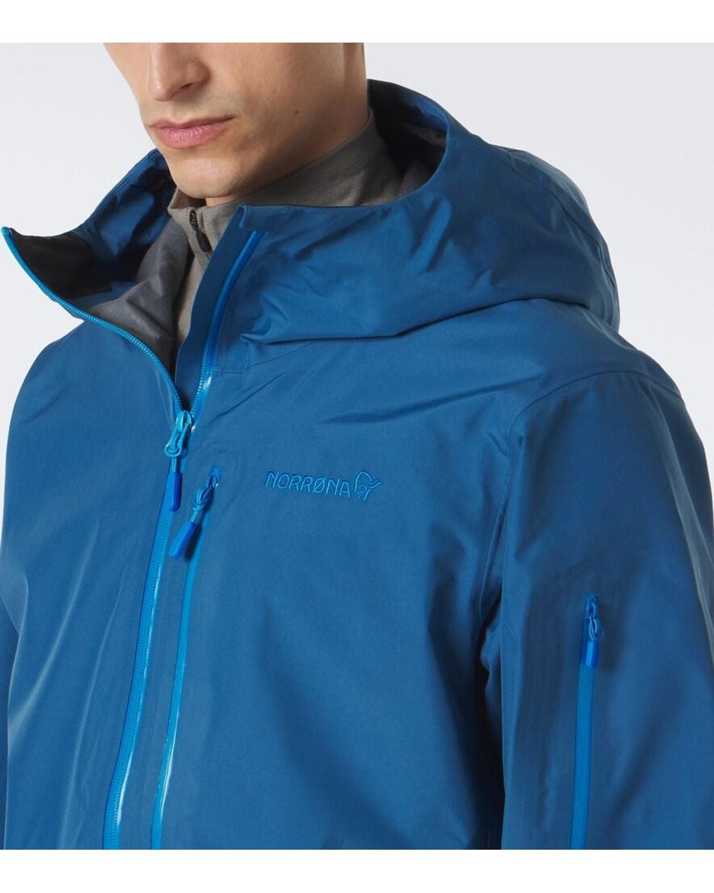 Norrona Blue Lofoten Gore-Tex Ski Jacket for men