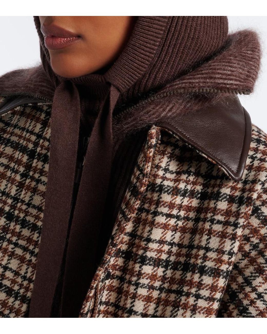 Brunello Cucinelli Brown Cashmere Balaclava