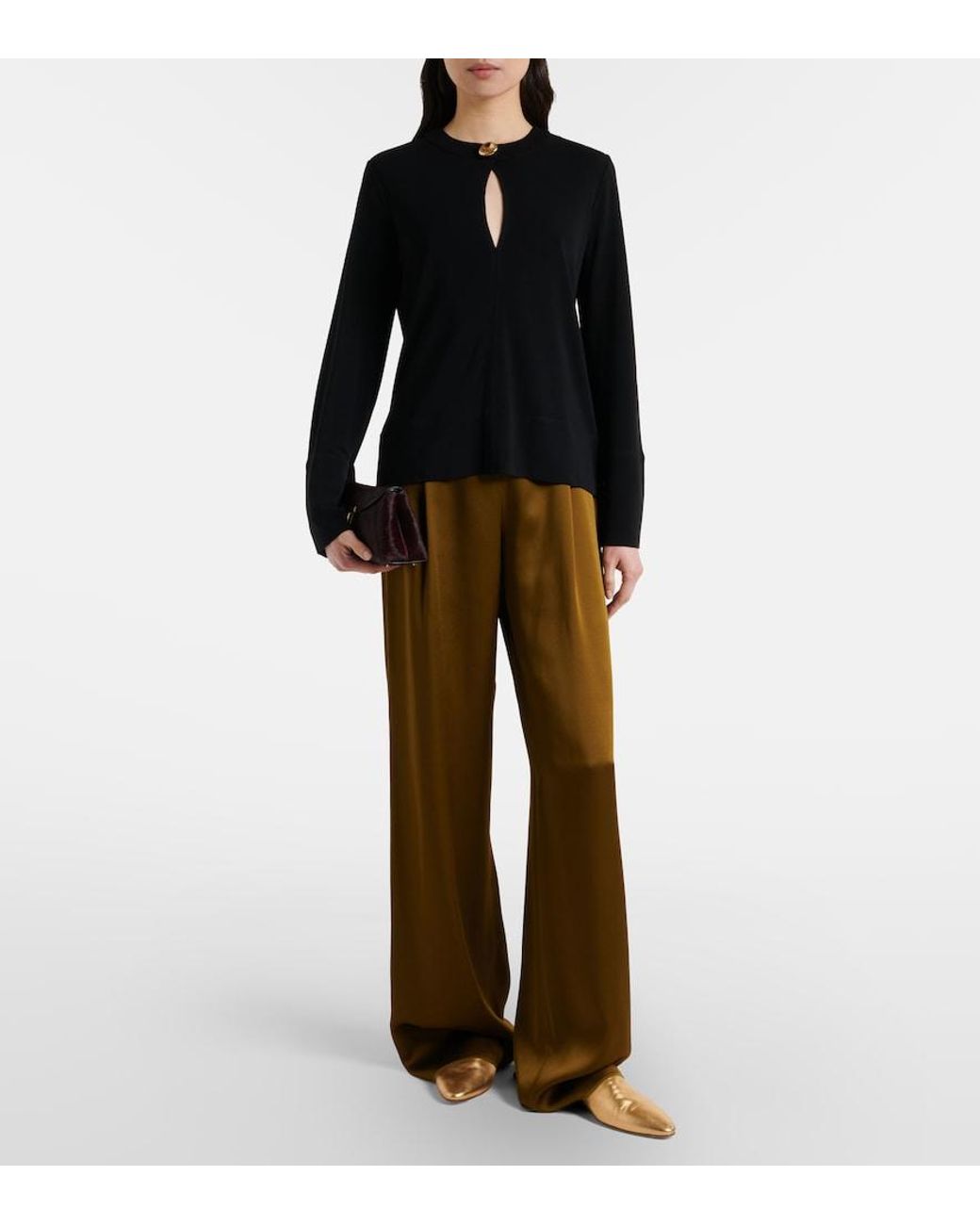 Joseph Black Fabiola Jersey Blouse