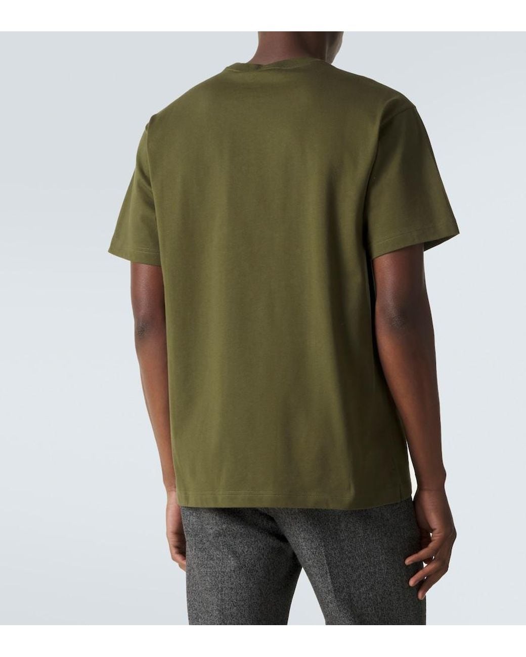 Gucci Green Interlocking G Cotton Jersey T-Shirt for men