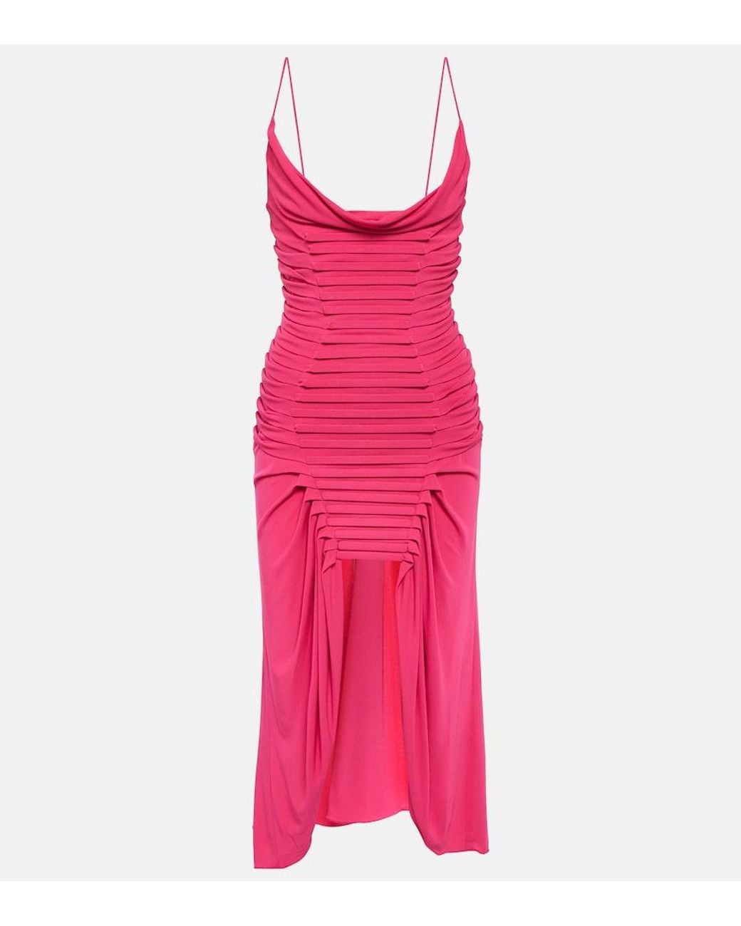 Dion Lee Pink Crepe Minidress