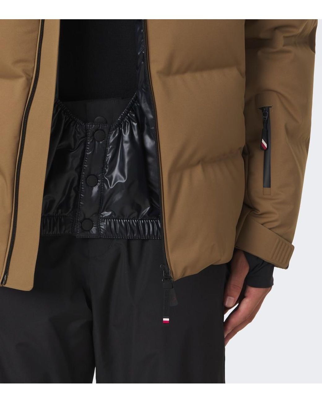 Moncler Brown Fellberg Hooded Ski Jacket for men