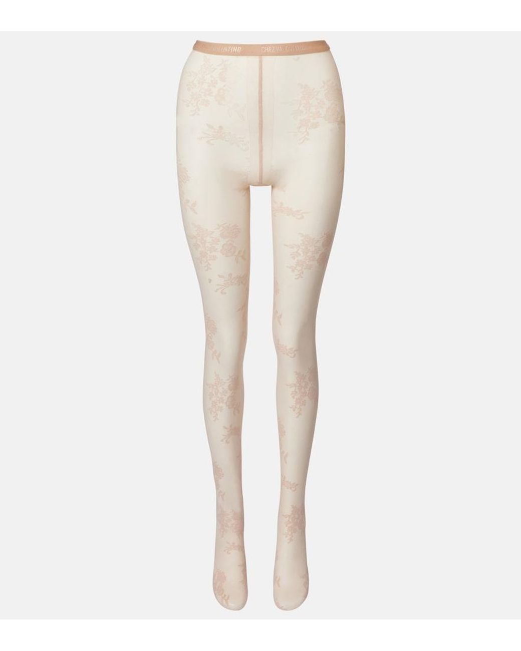 Valentino Garavani Natural Floral Tights