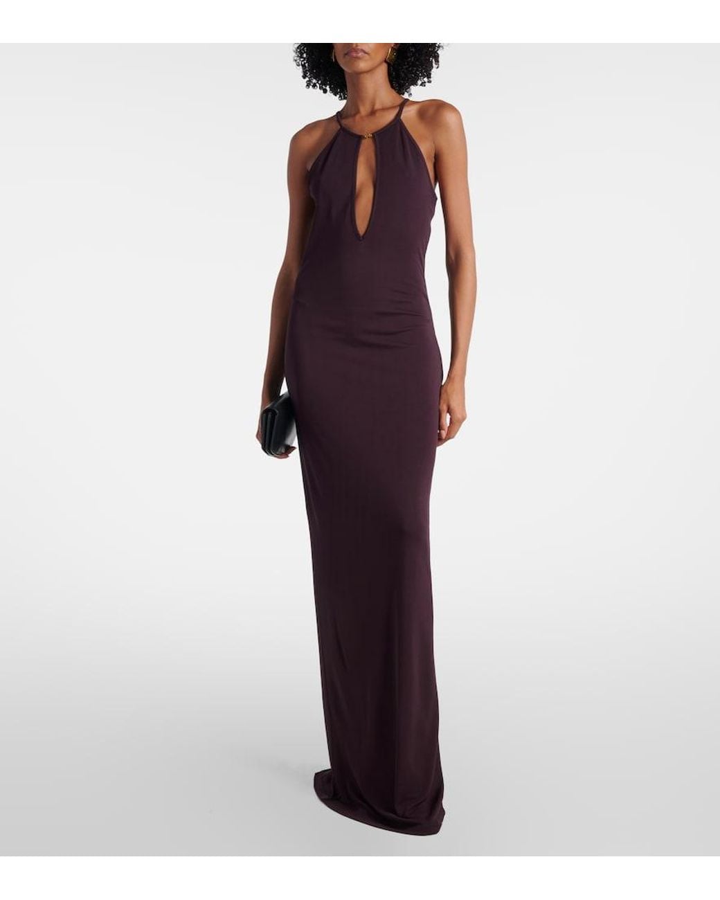 Robe Longue En Crepe Tom Ford en coloris Purple