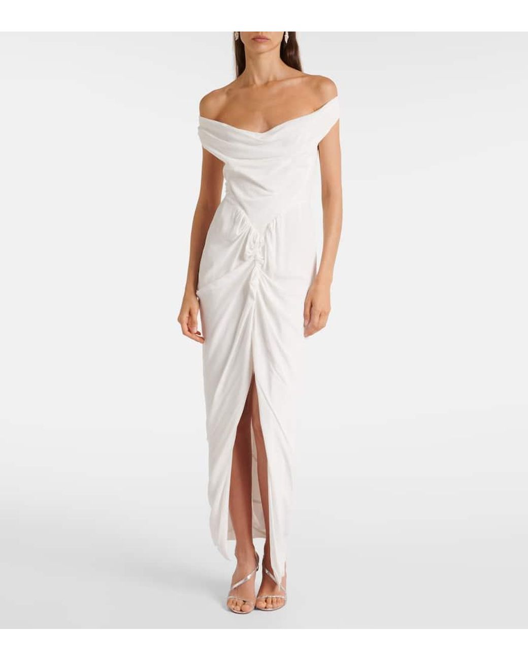 Vivienne Westwood★アシンメトリーパンサーマキシドレス Vivienne Westwood Panther Gathered Asymmetric Maxi Dress in