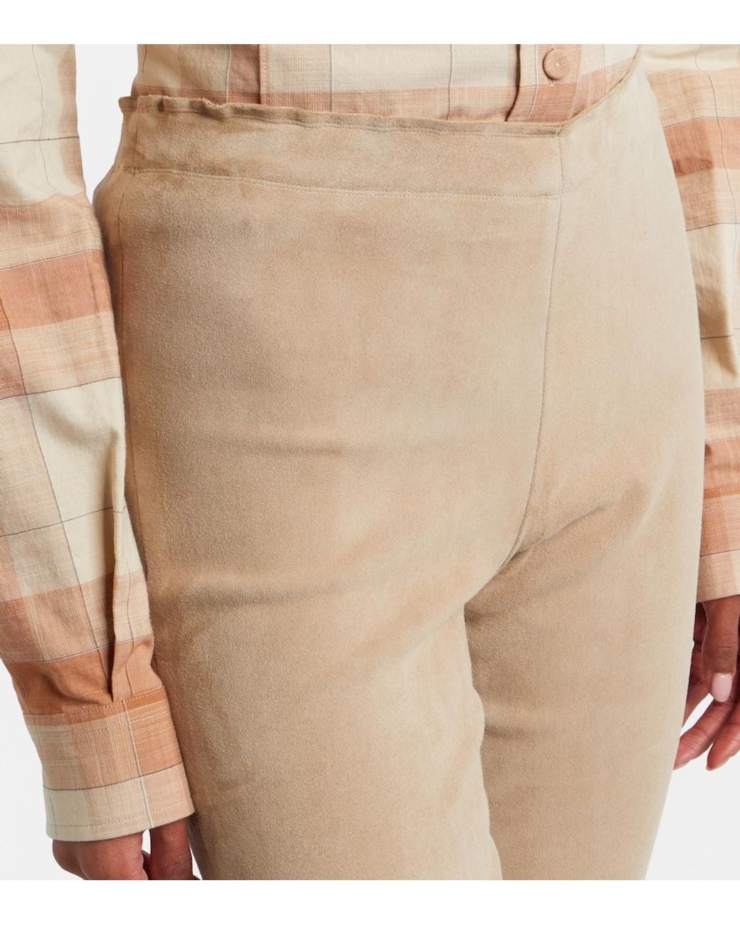 Stouls Natural Carolyn Suede Leggings
