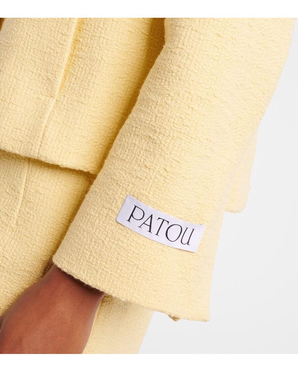 Patou Pink Cropped Cotton Jacket