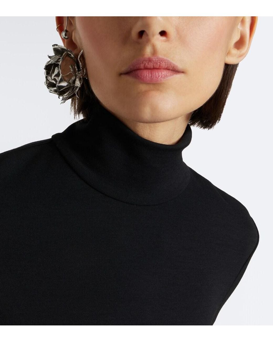 Magda Butrym Black Rose Ear Cuff