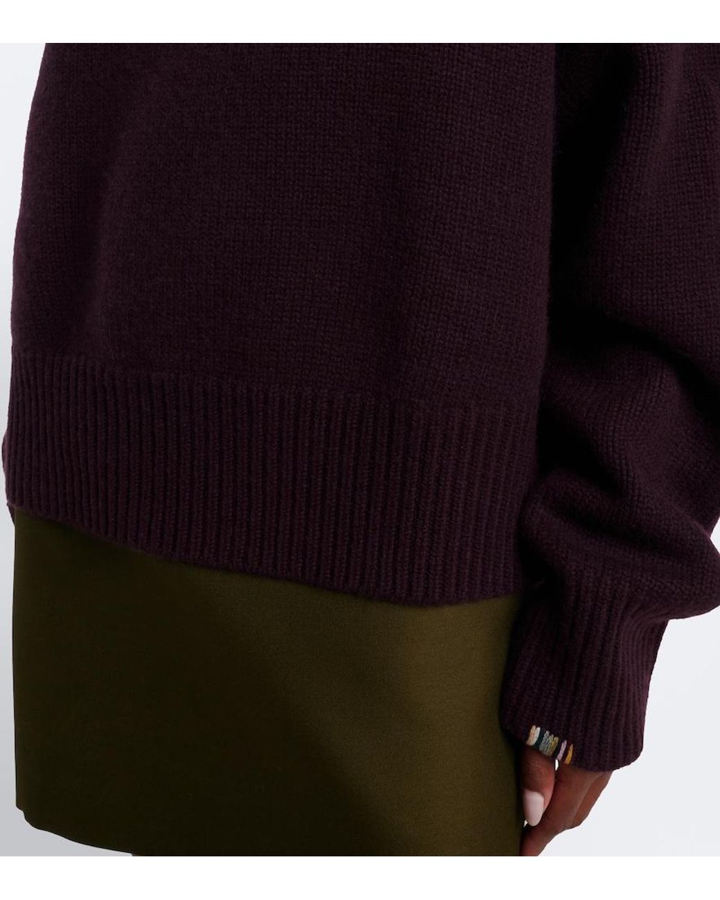 Extreme Cashmere Purple N°434 Crop Xtra Cashmere Sweater