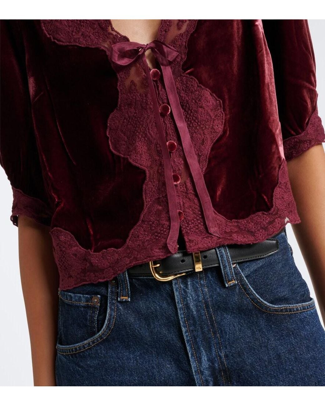 Top Ursula di Rixo in Red