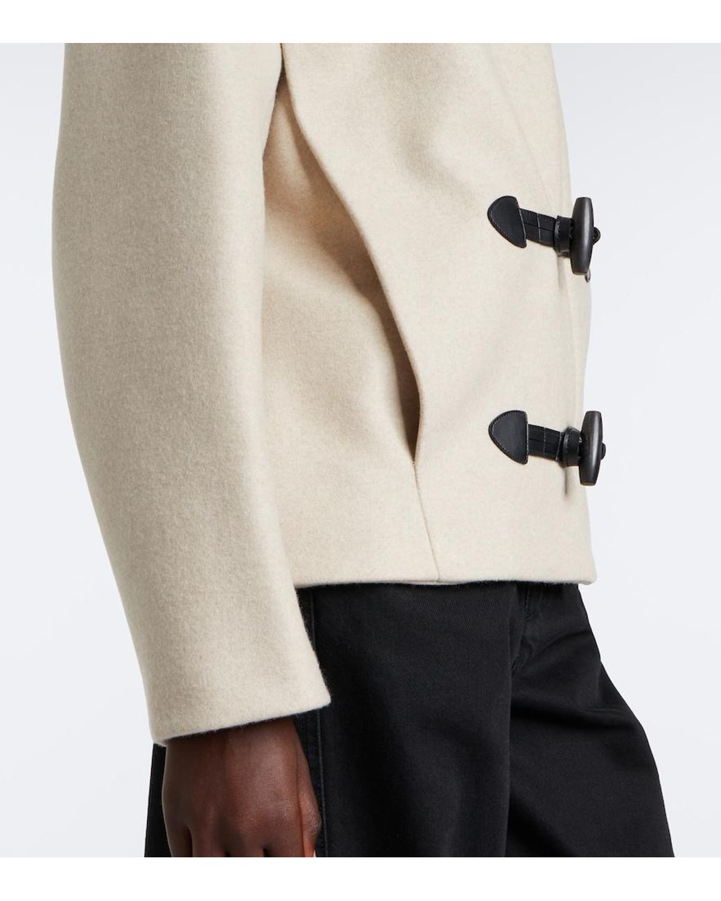 Isabel Marant Natural Toria Wool And Cashmere Jacket