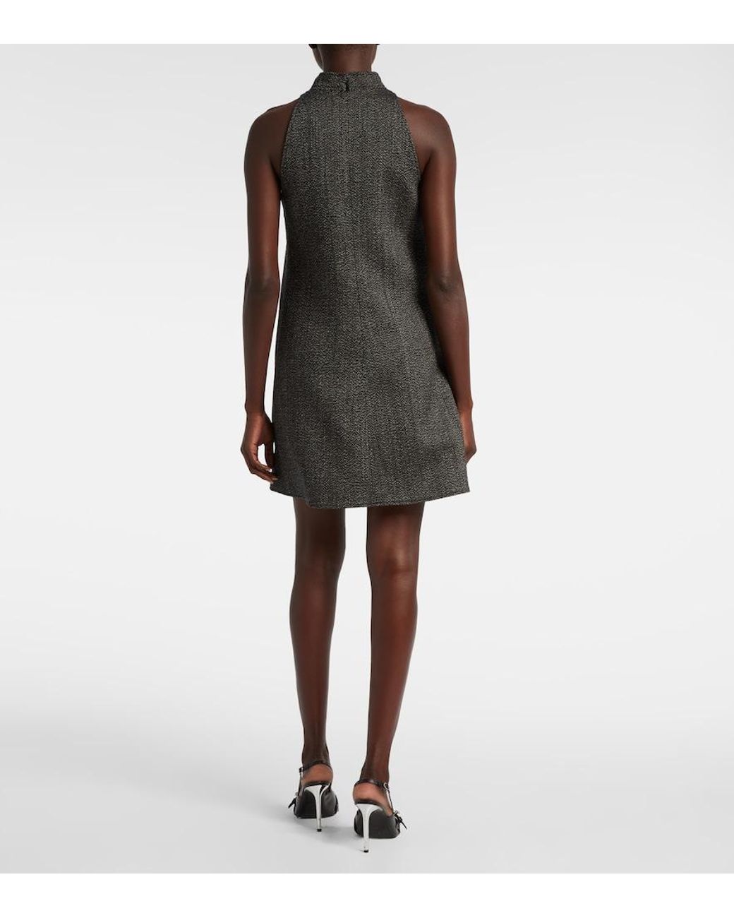 Courreges Black Heritage Wool Minidress