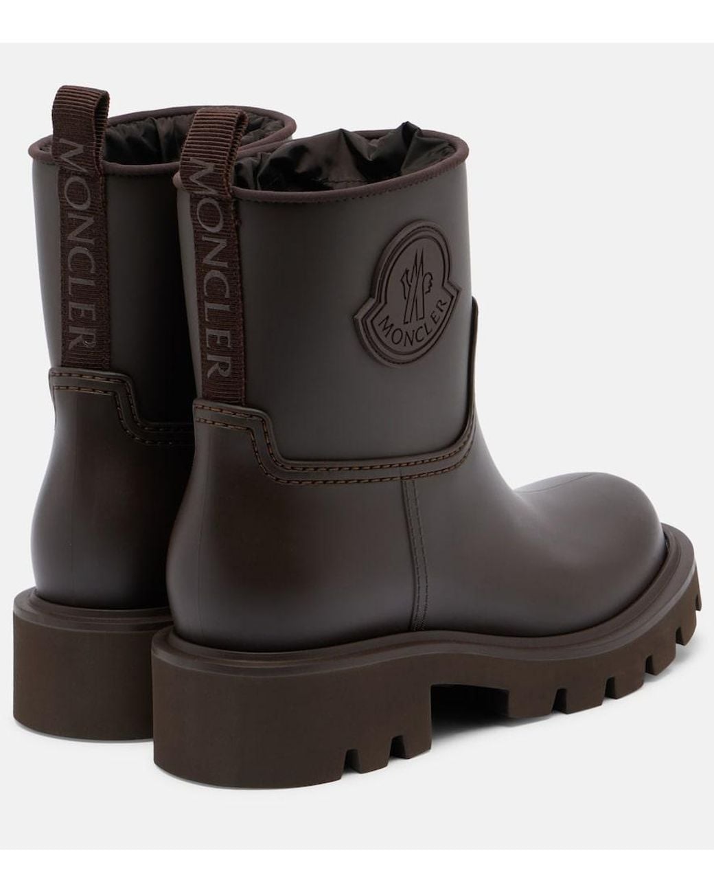 Moncler Black Kickstream Rain Boots