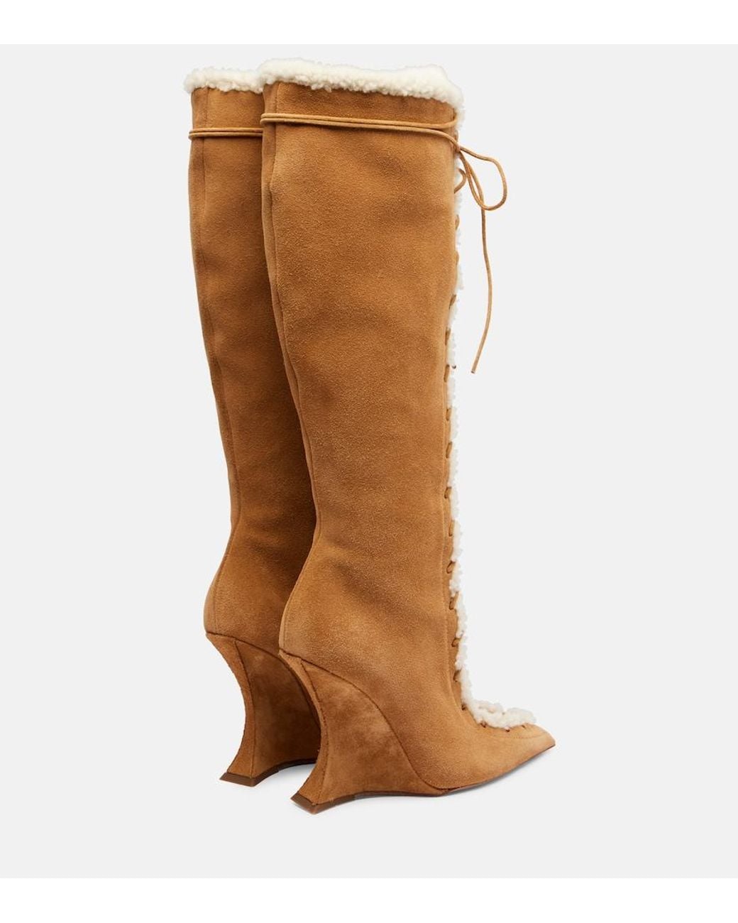 Paris Texas Brown Nina 105 Suede Knee-High Boots