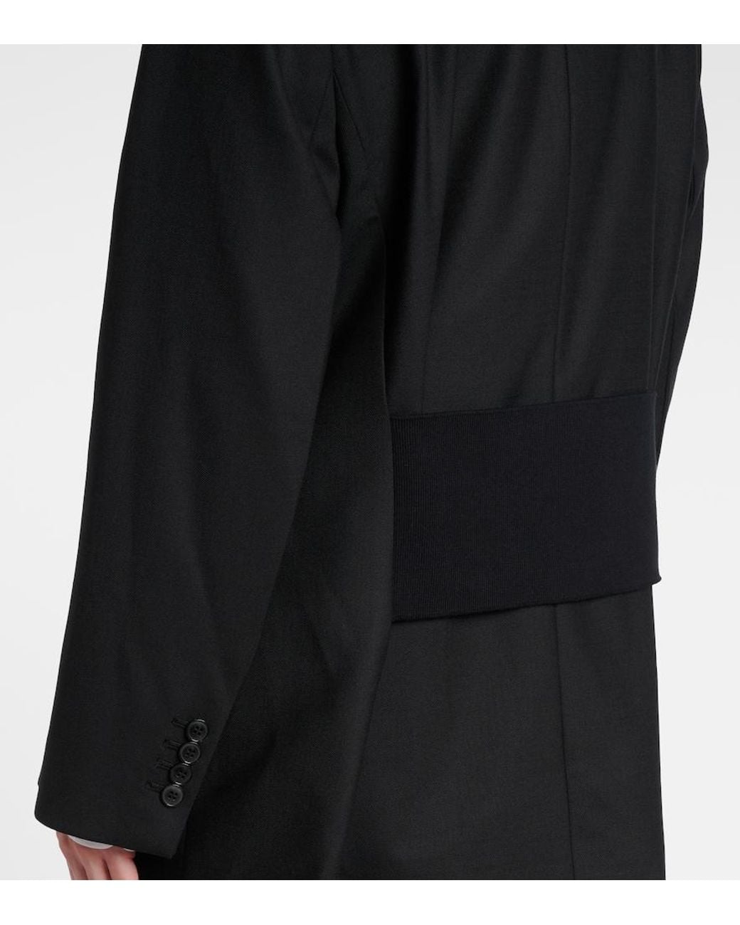 Victoria Beckham Black Double-Breasted Blazer