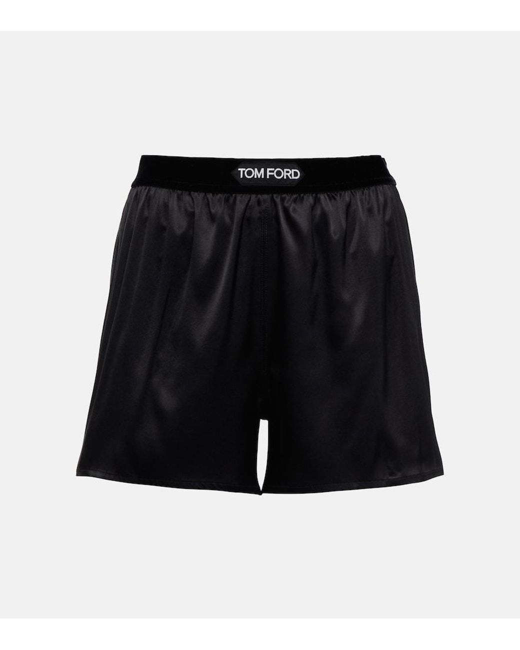 Tom Ford Black Silk-Blend Shorts