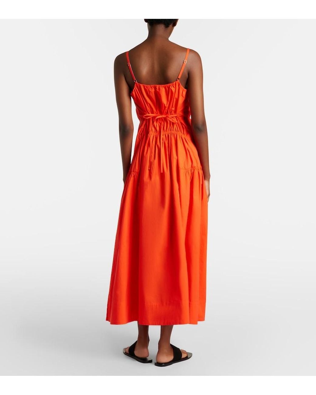 Proenza Schouler Orange Label Michelyn Cotton-Blend Maxi Dress