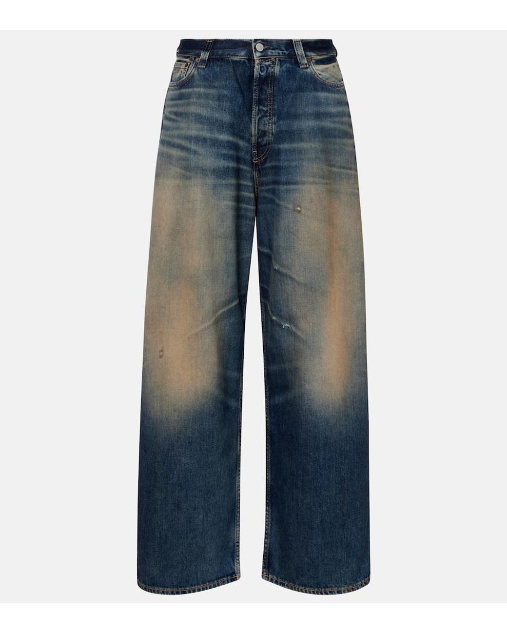 Acne Blue U Rocka Wide-Leg Jeans