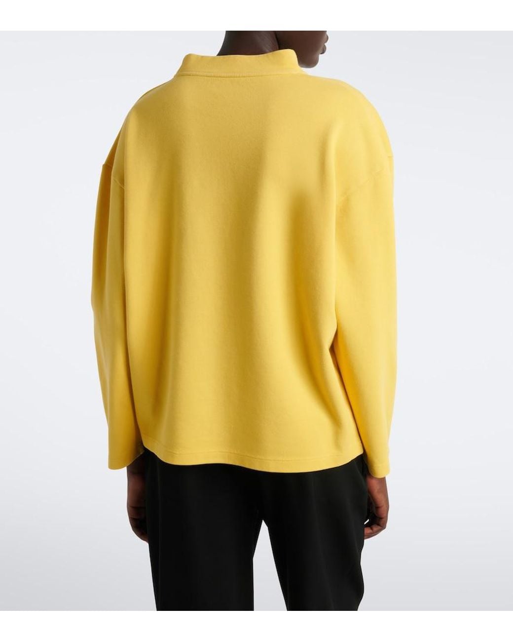 The Row Yellow Kate Cotton-Blend Jersey Sweatshirt