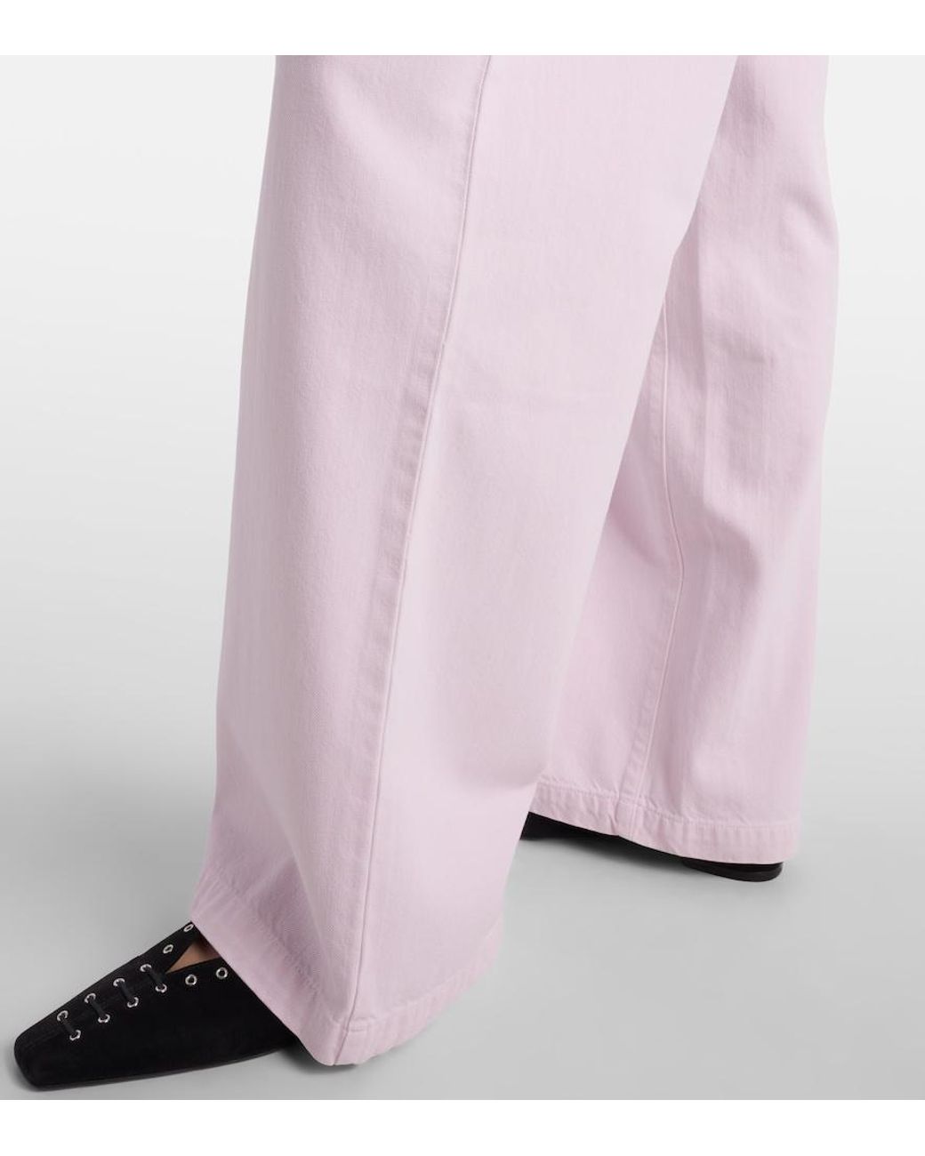 Agolde Pink X Maria Mcmanus Belted Wide-Leg Jeans