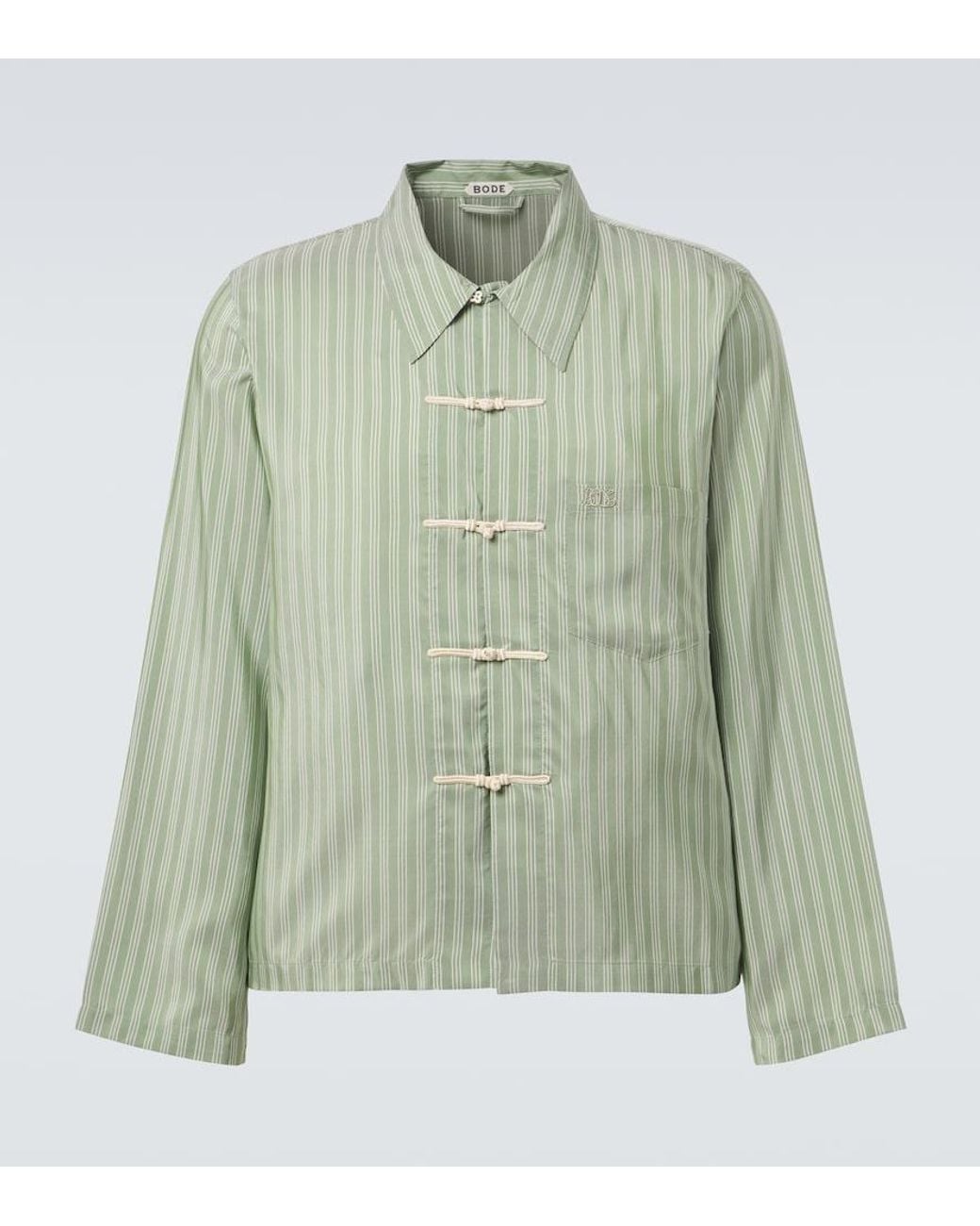 Camicia Sylvan di Bode in Green da Uomo