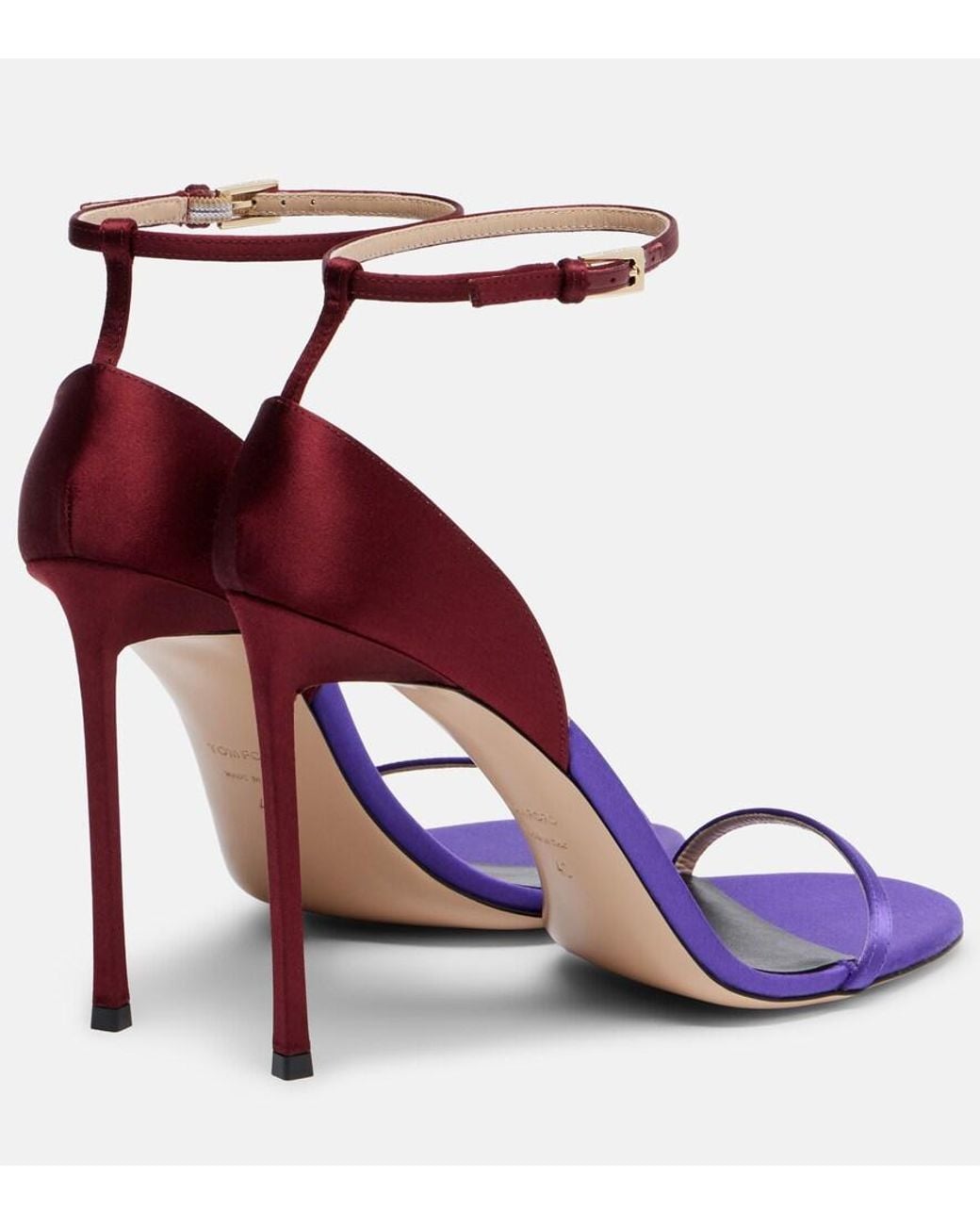 Tom Ford Blue Vertigo Satin Sandals