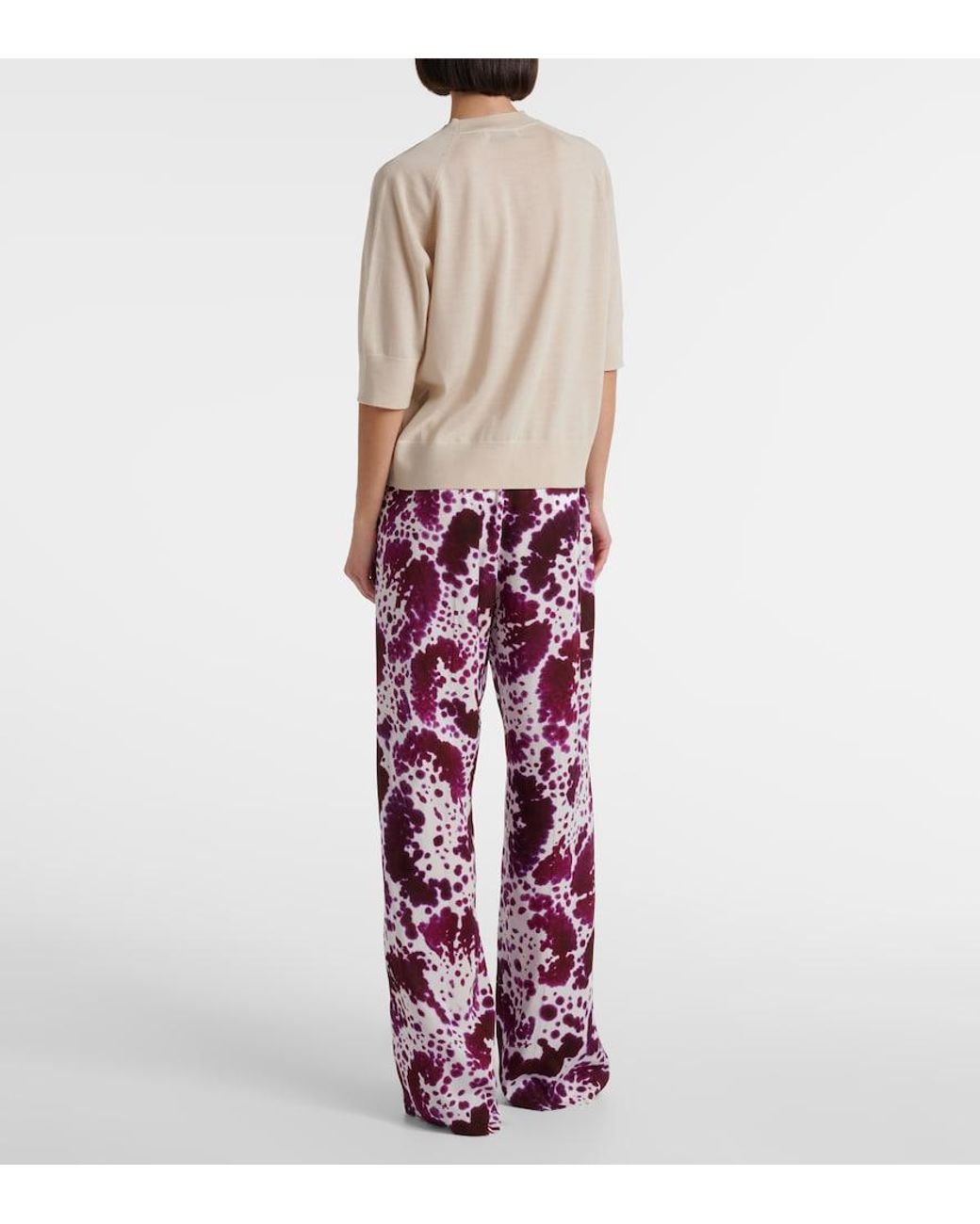 Dries Van Noten Natural Wool Top
