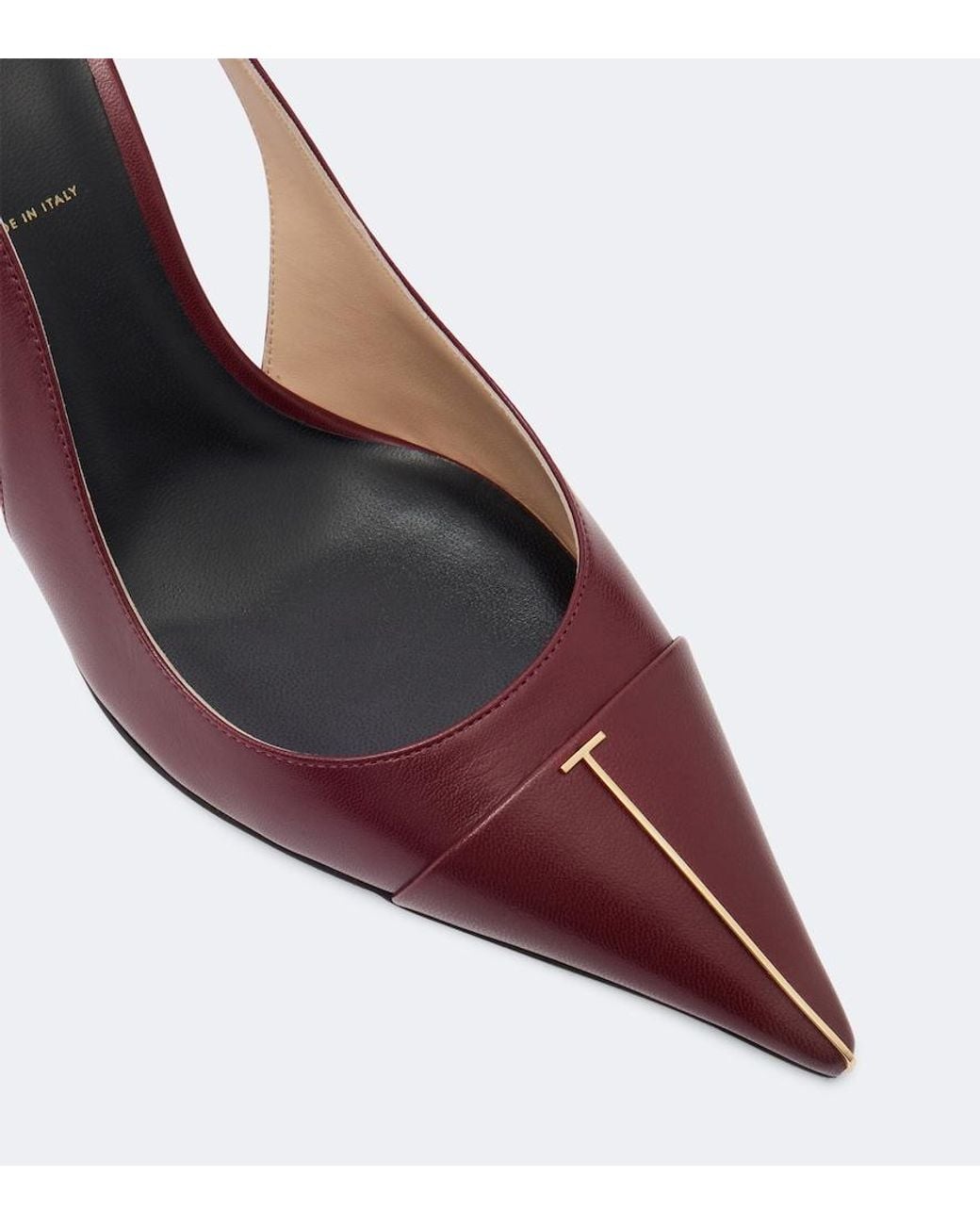 Tom Ford Brown Leather Slingback Pumps