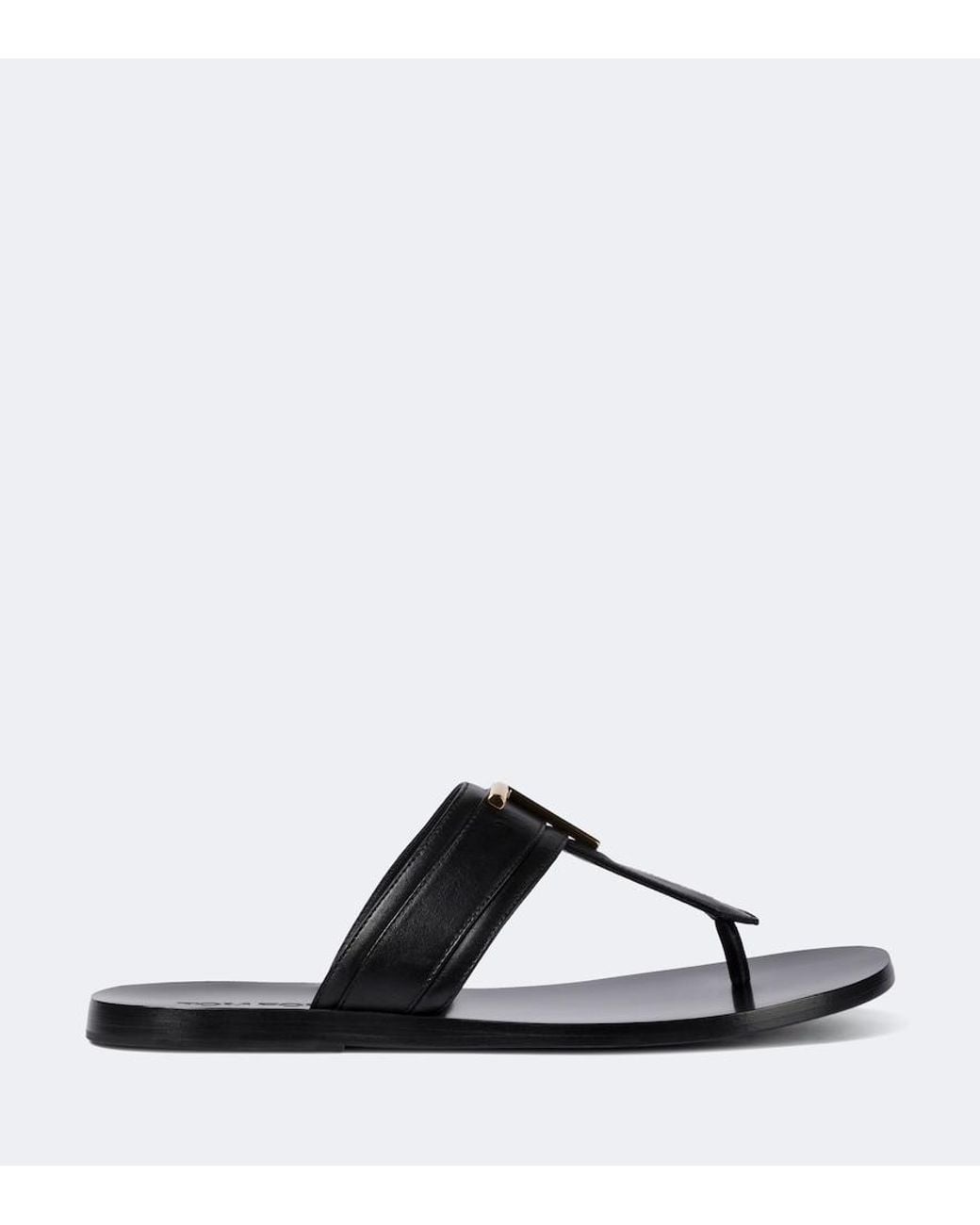Tom Ford Brown Leather Thong Sandals for men