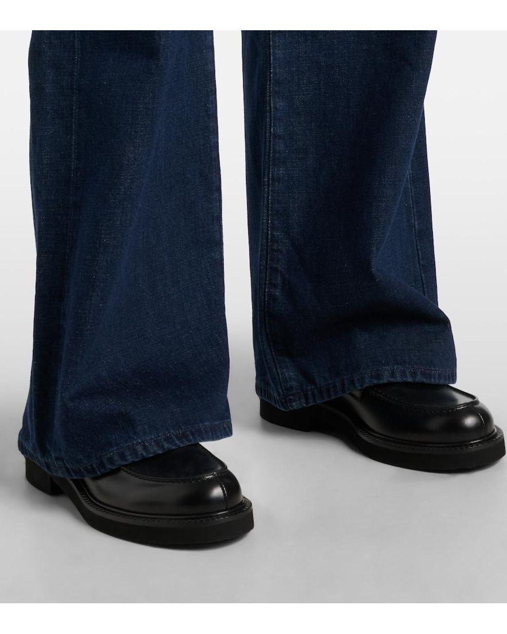 Re/done Blue Triuser High-Rise Wide-Leg Jeans