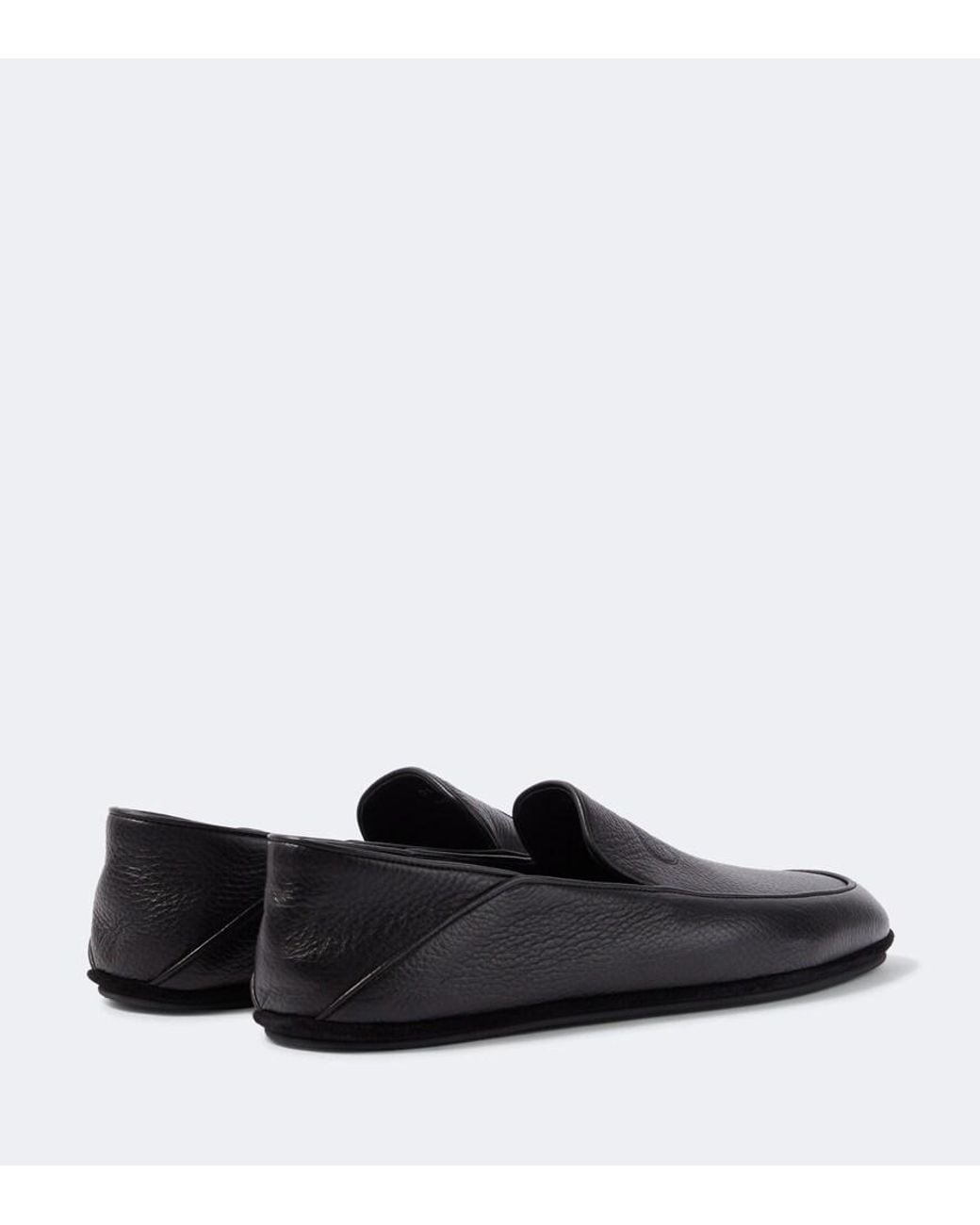 John Lobb Black Kingston Ii Leather Loafers for men
