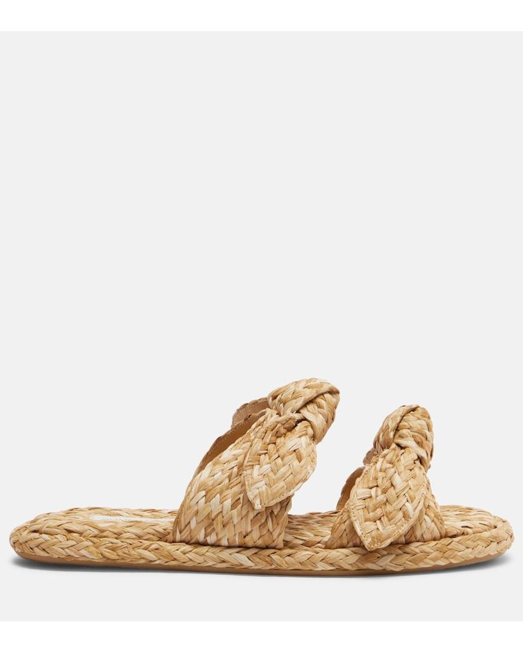 Zimmermann Natural Carousel Raffia Espadrille Slides