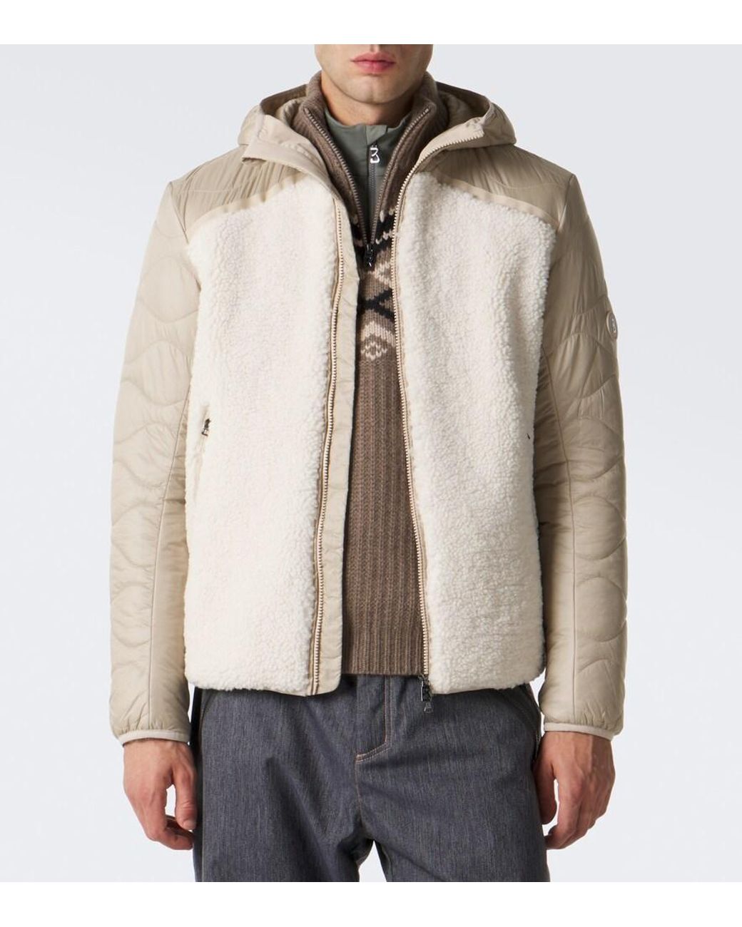 Bogner Natural Jarek Quilted Ski Jacket for men