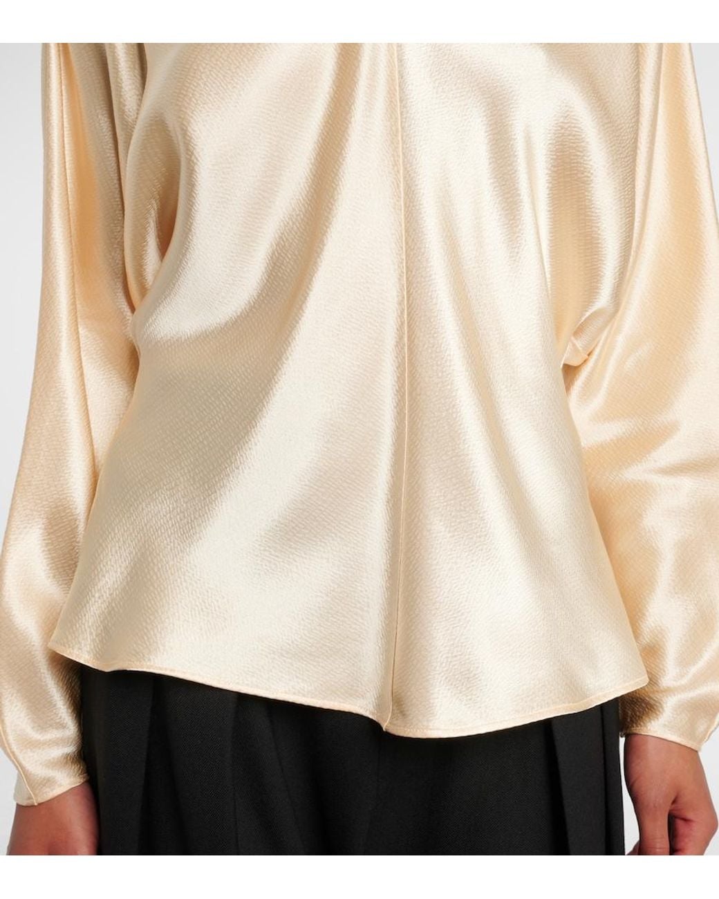 FFORME Natural Gemma Satin Top
