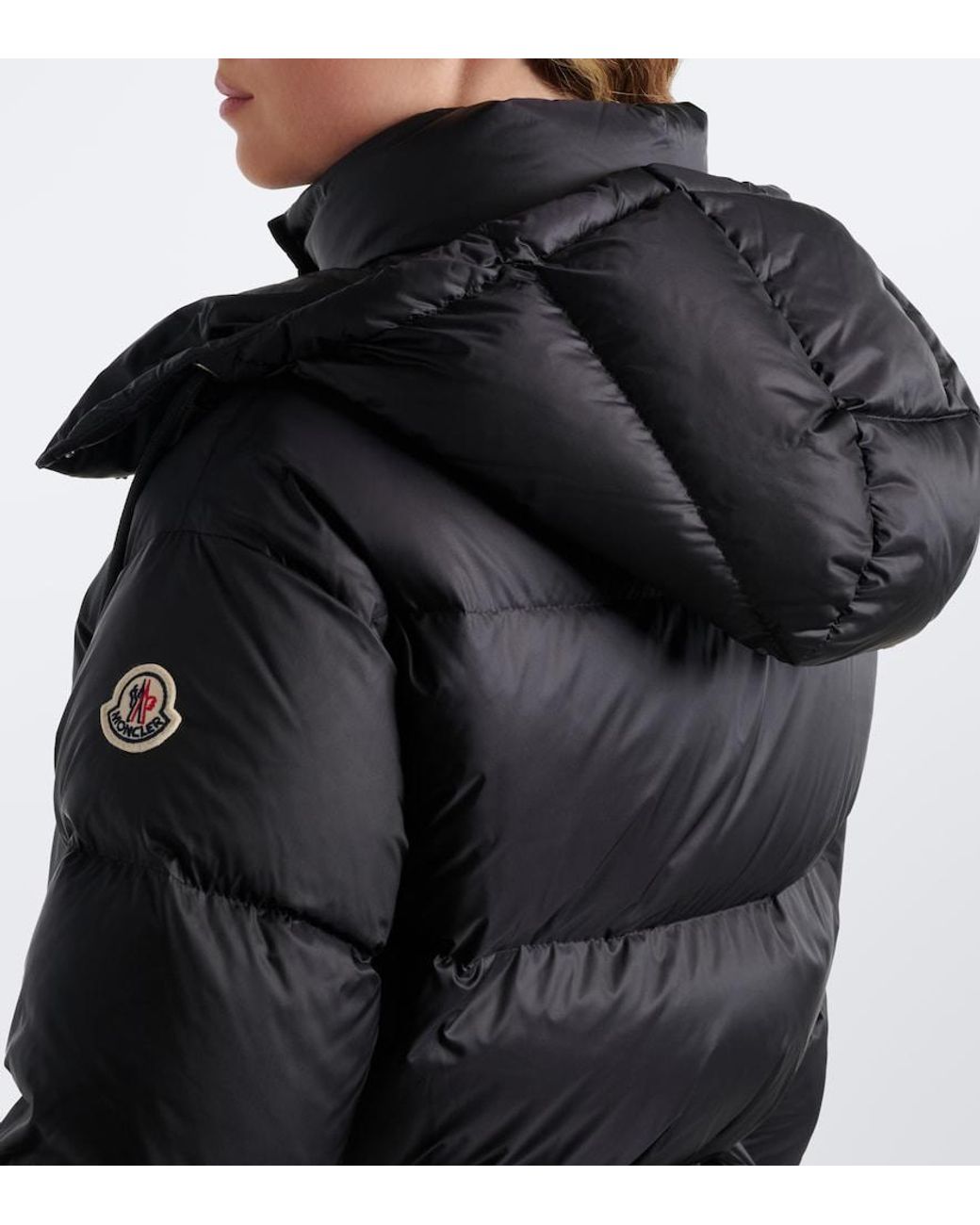 Moncler Black Sesie Quilted Down Jacket