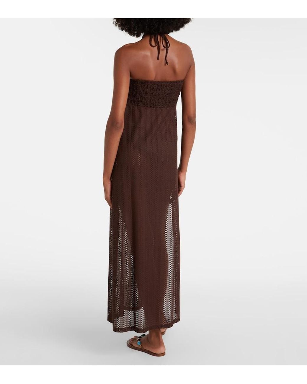 Melissa Odabash Purple Harriet Keyhole Halterneck Maxi Dress
