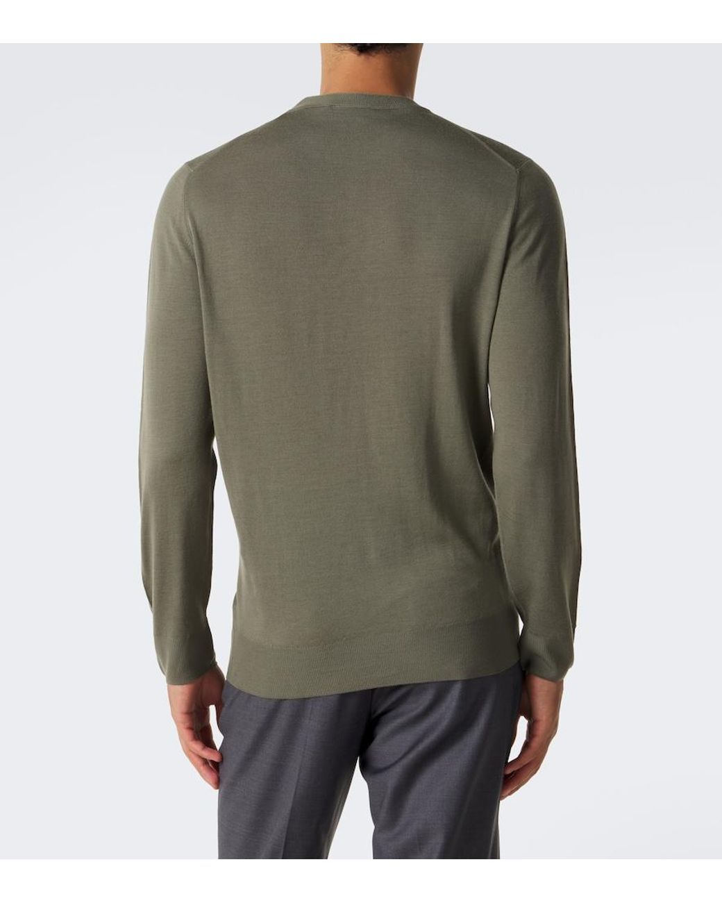 Pullover di Canali in Green da Uomo